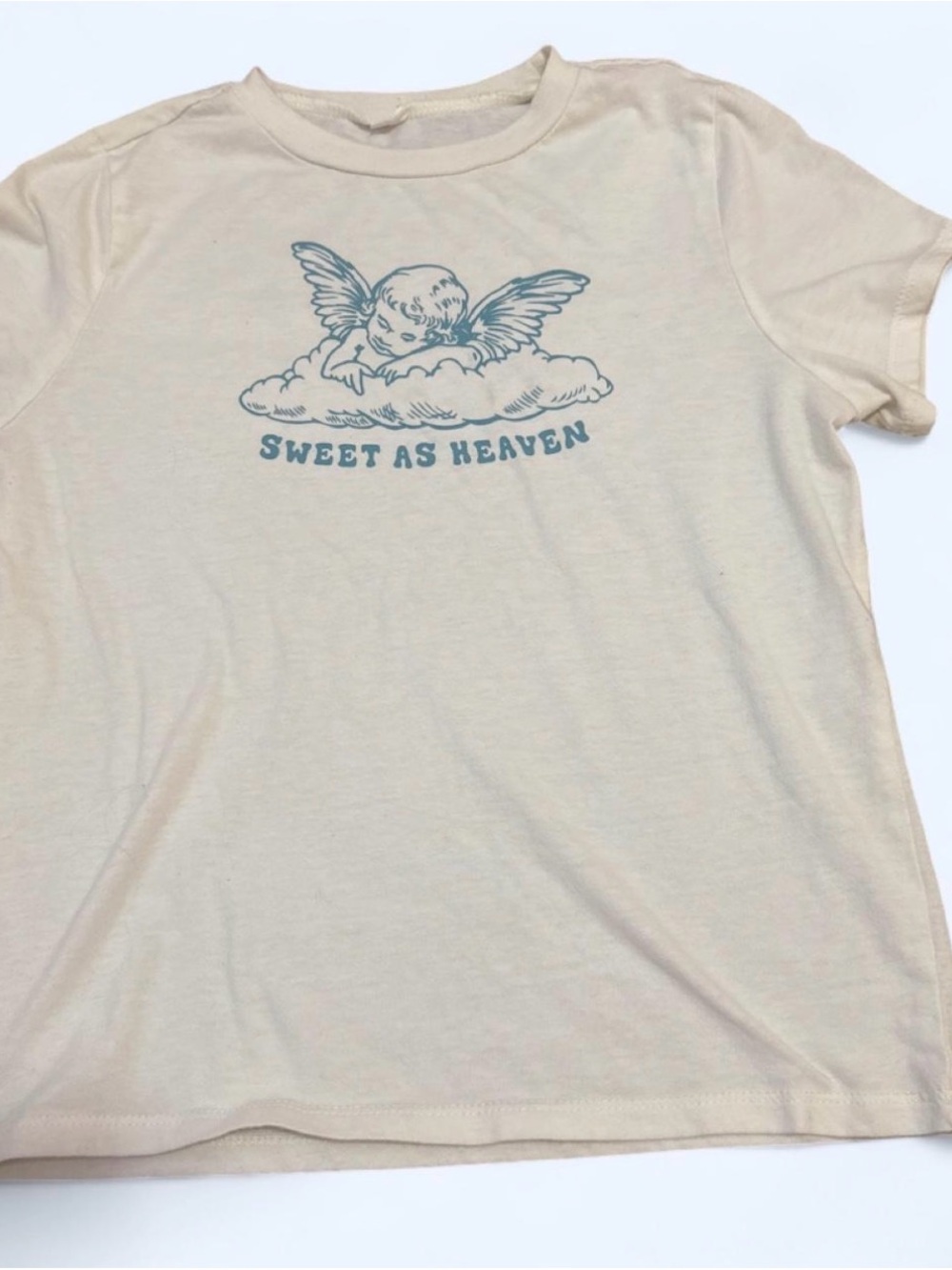 Sweet as Heaven Cream baby Tee